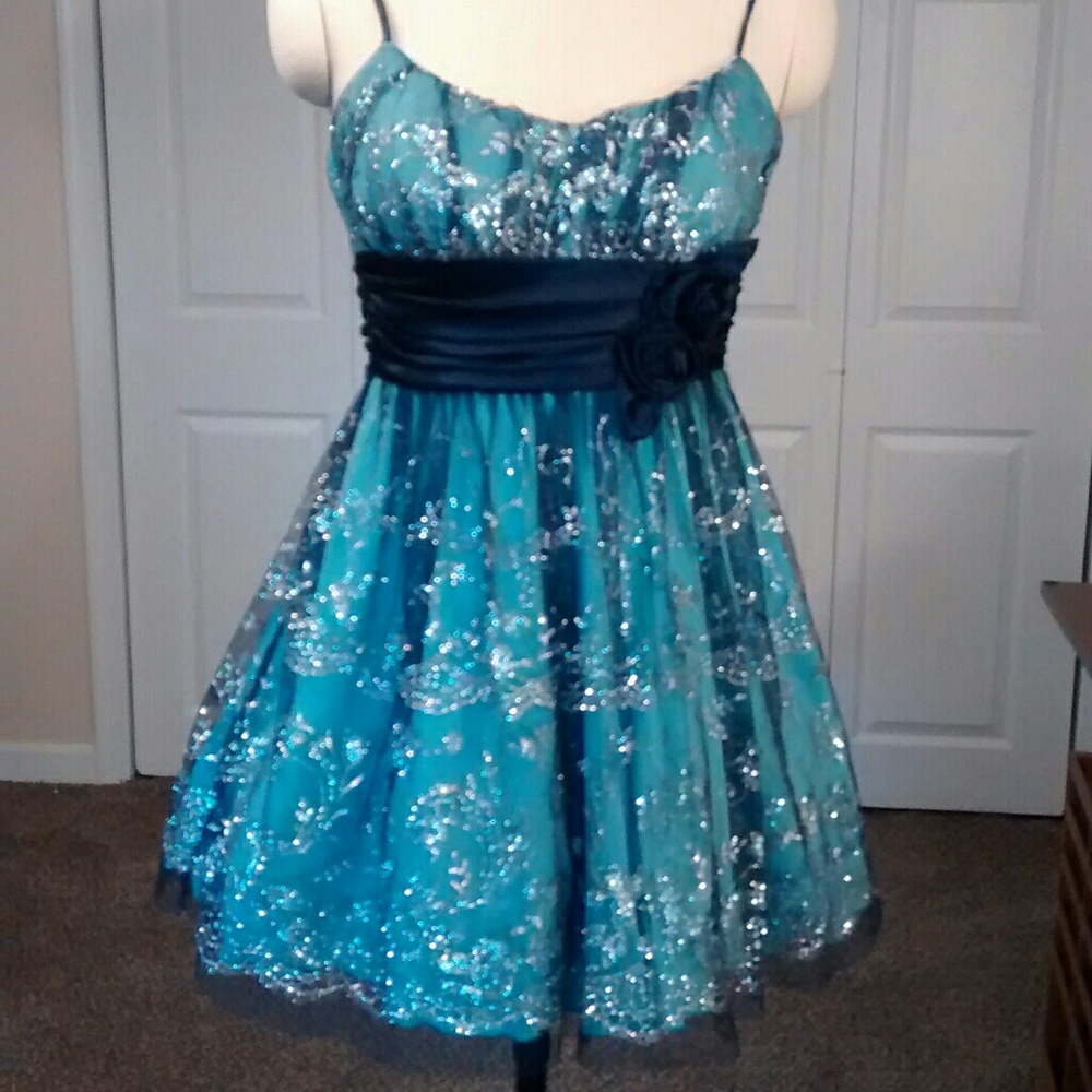 Size 5 teal  party dress